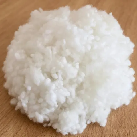 Siliconized pearl fiber